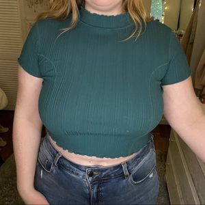 Wild Fable mock neck crop top